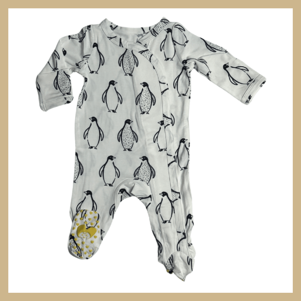 CloudVelcro™ Footie Romper | Penguin