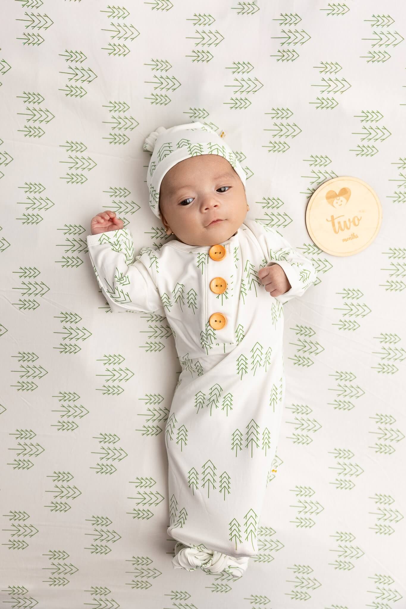 CloudVelcro™ Knotted Gown | Pine