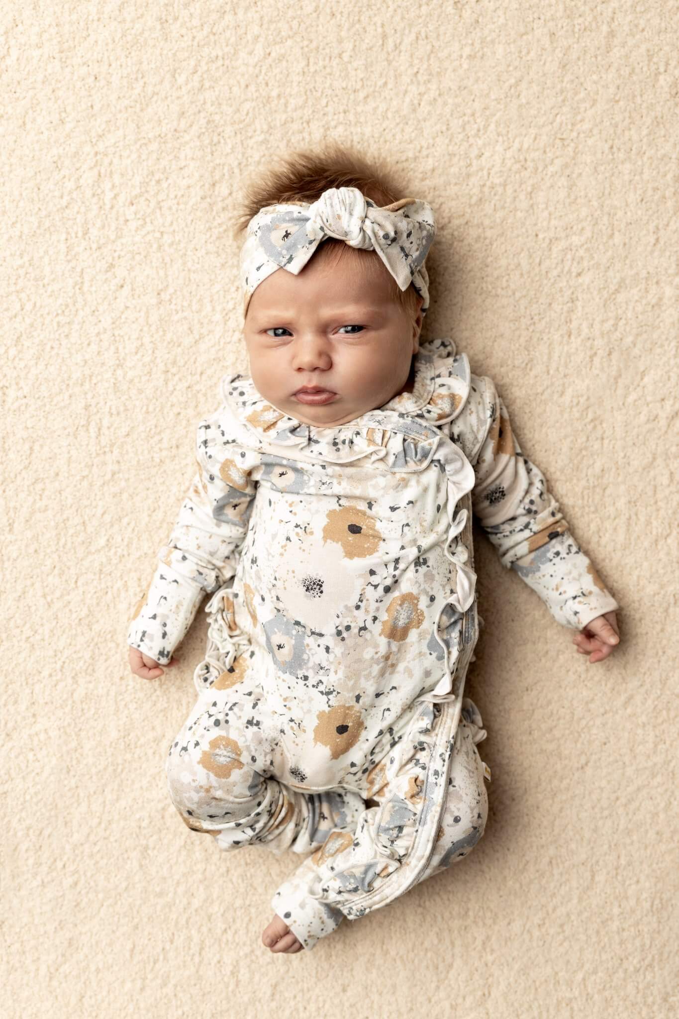 Maple | CloudVelcro™ Ruffle Romper