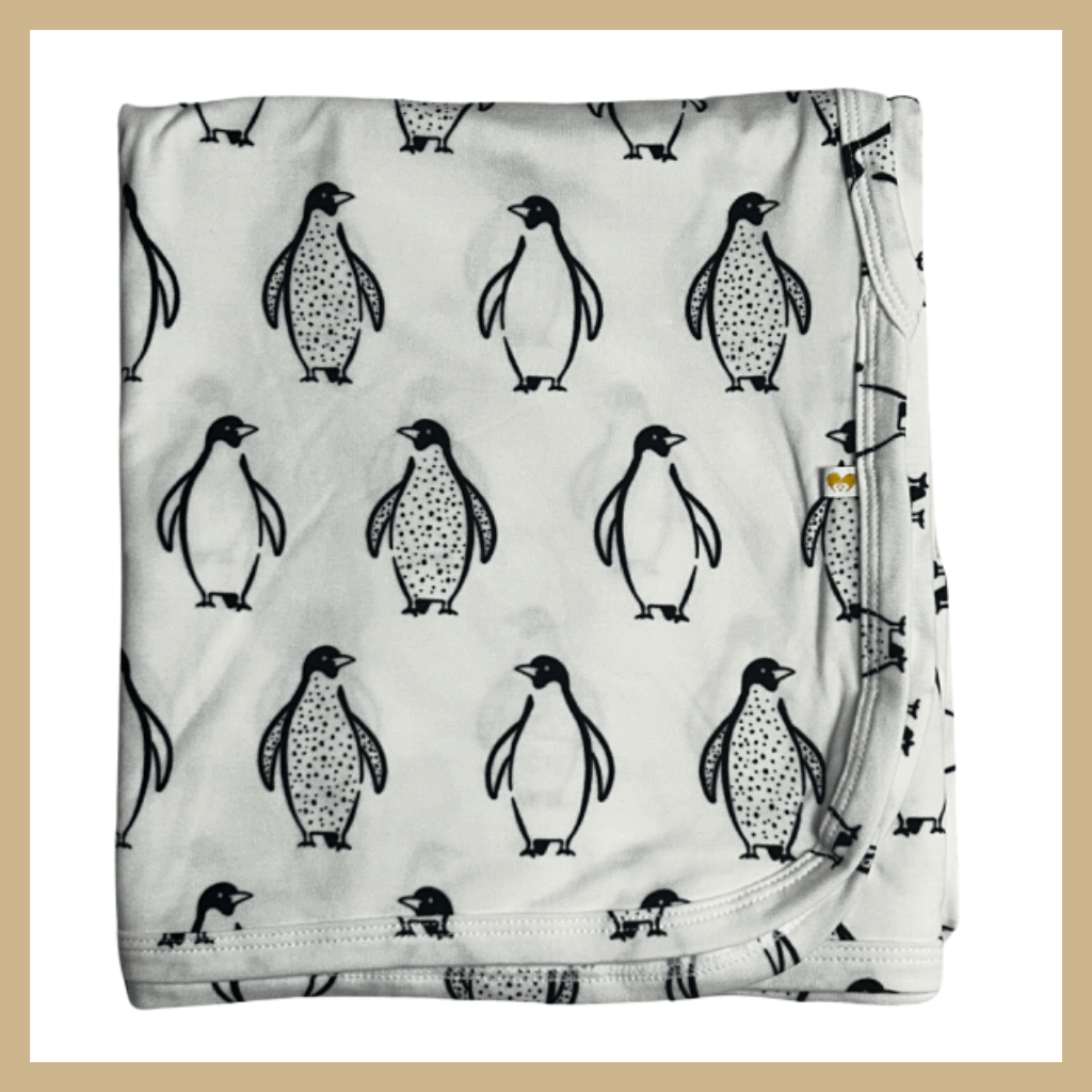 Oversized Swaddle Blanket | Penguin