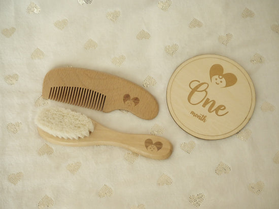 Cœur Comb and Hairbrush