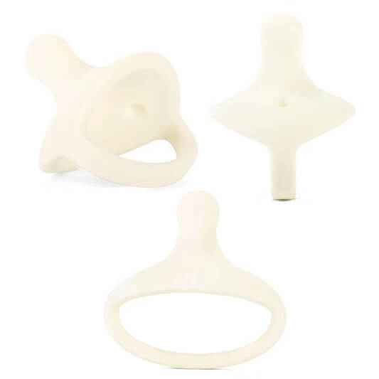 Vanilla - kéké Silicone Pacifier & Clip