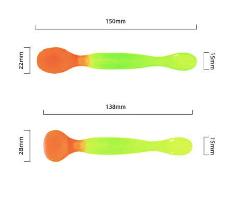 Temperature Sensitive Color Changing Baby Spoon